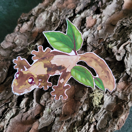 Mossy Leaf Tail Gecko Sticker